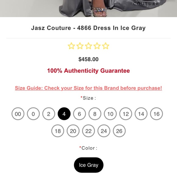 NWT Jasz Couture evening/prom dress - Picture 14 of 14